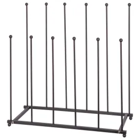 6 Pair Steel Wellington Boot Rack - By Hammer & Tongs