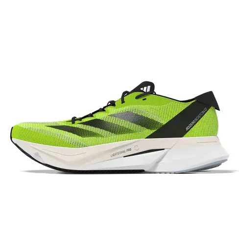 Adidas Adizero Boston 12 Men's - Cloud White/Core Black/Lucid Lemon