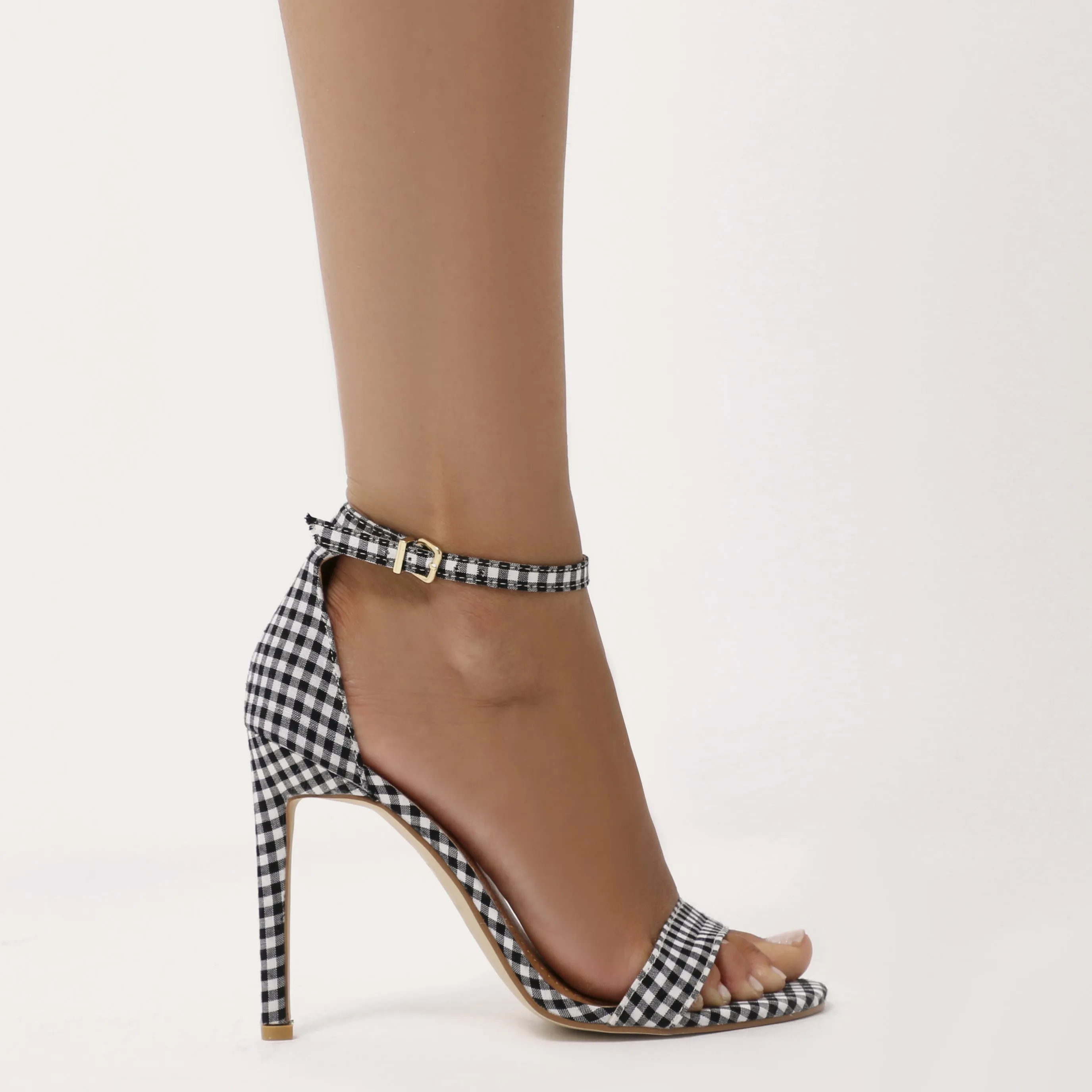 Avril Barely There Heels in Gingham