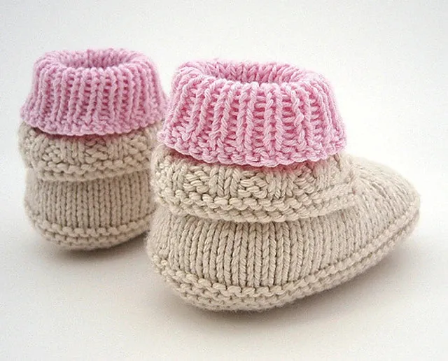 Baby Moc-a-Soc Booties Printed Pattern