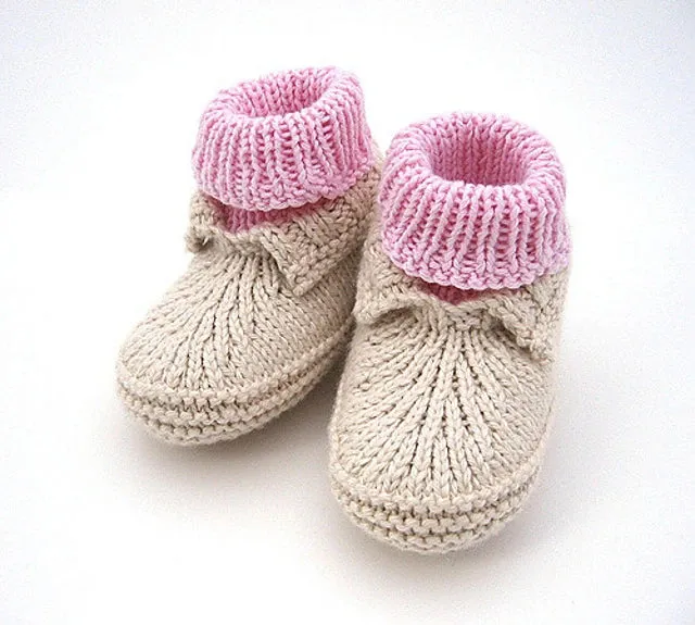 Baby Moc-a-Soc Booties Printed Pattern