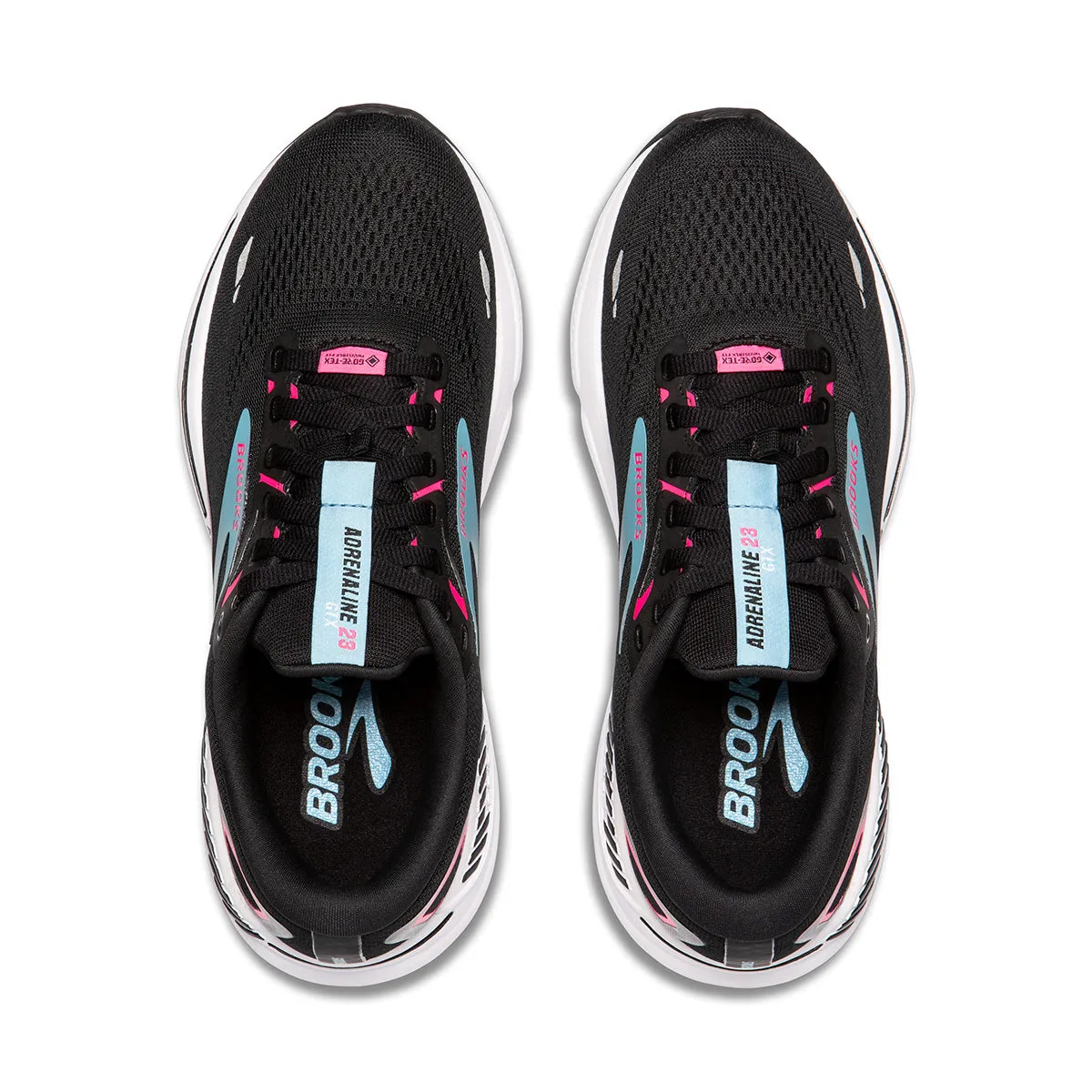 Brooks Adrenaline GTS 23 GTX Womens | Black/knockout Pink/aqua