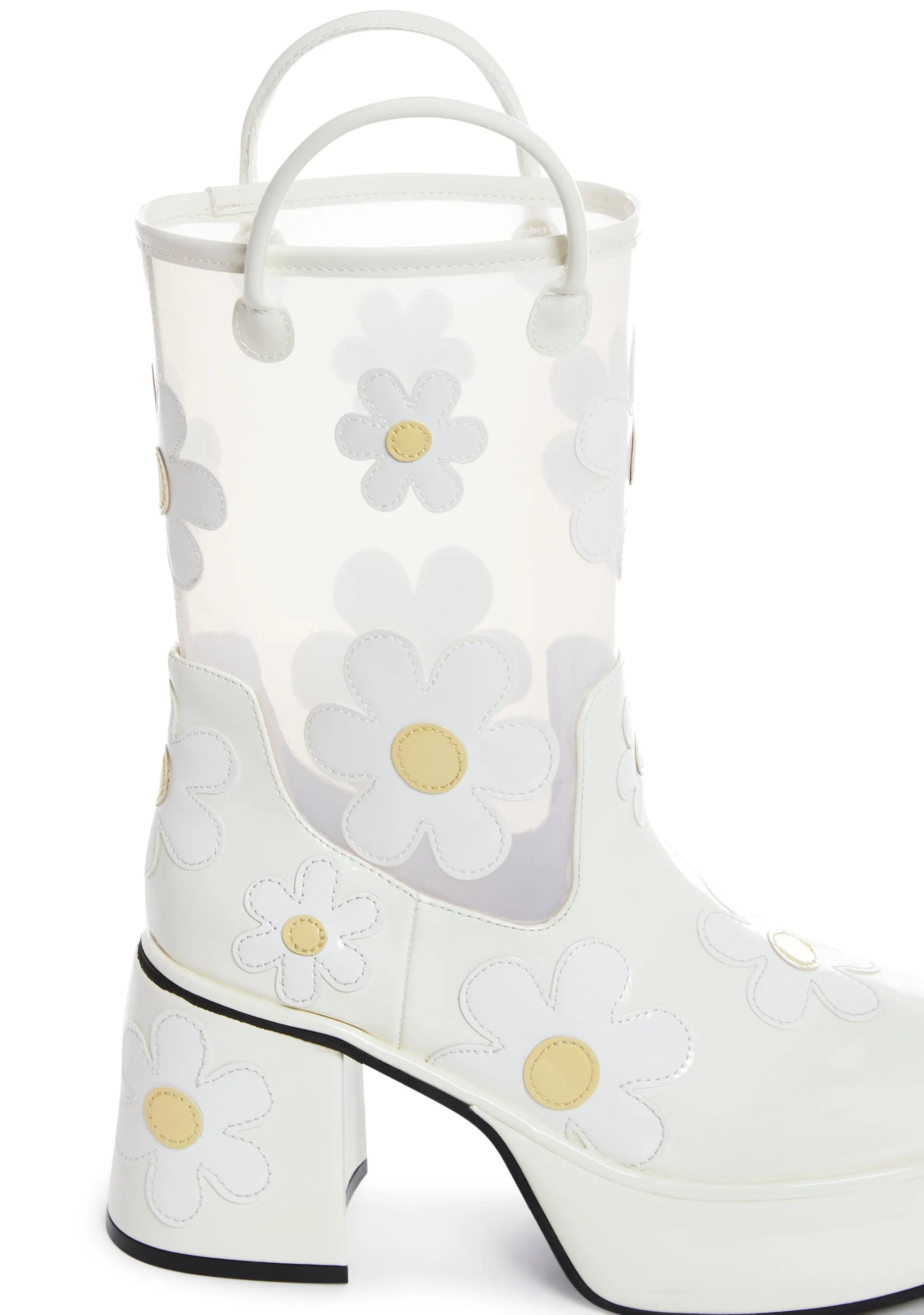 Chasing Daydreams Rain Booties - White