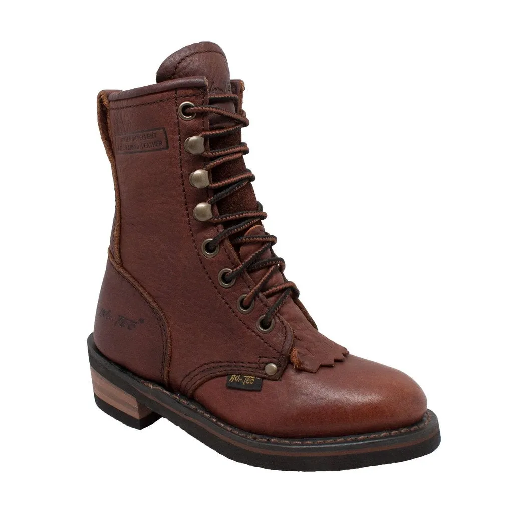 Children's Chestnut Packer Leather Boots