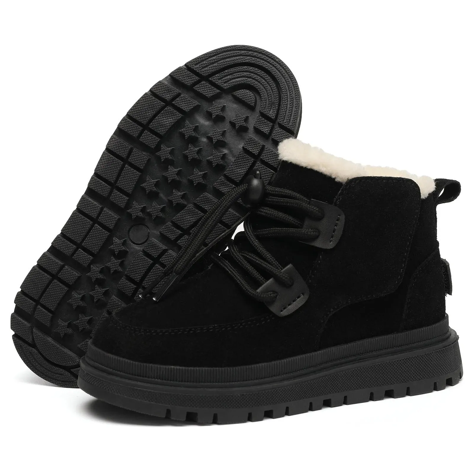 Children's Cotton Shoes Thickened Fleece-lined Outdoor Non-slip