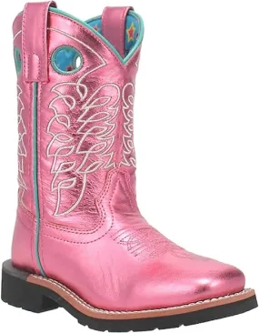 CHILDREN'S DAN POST GIRLS AURORA PINK WESTERN BOOTS DPC2975