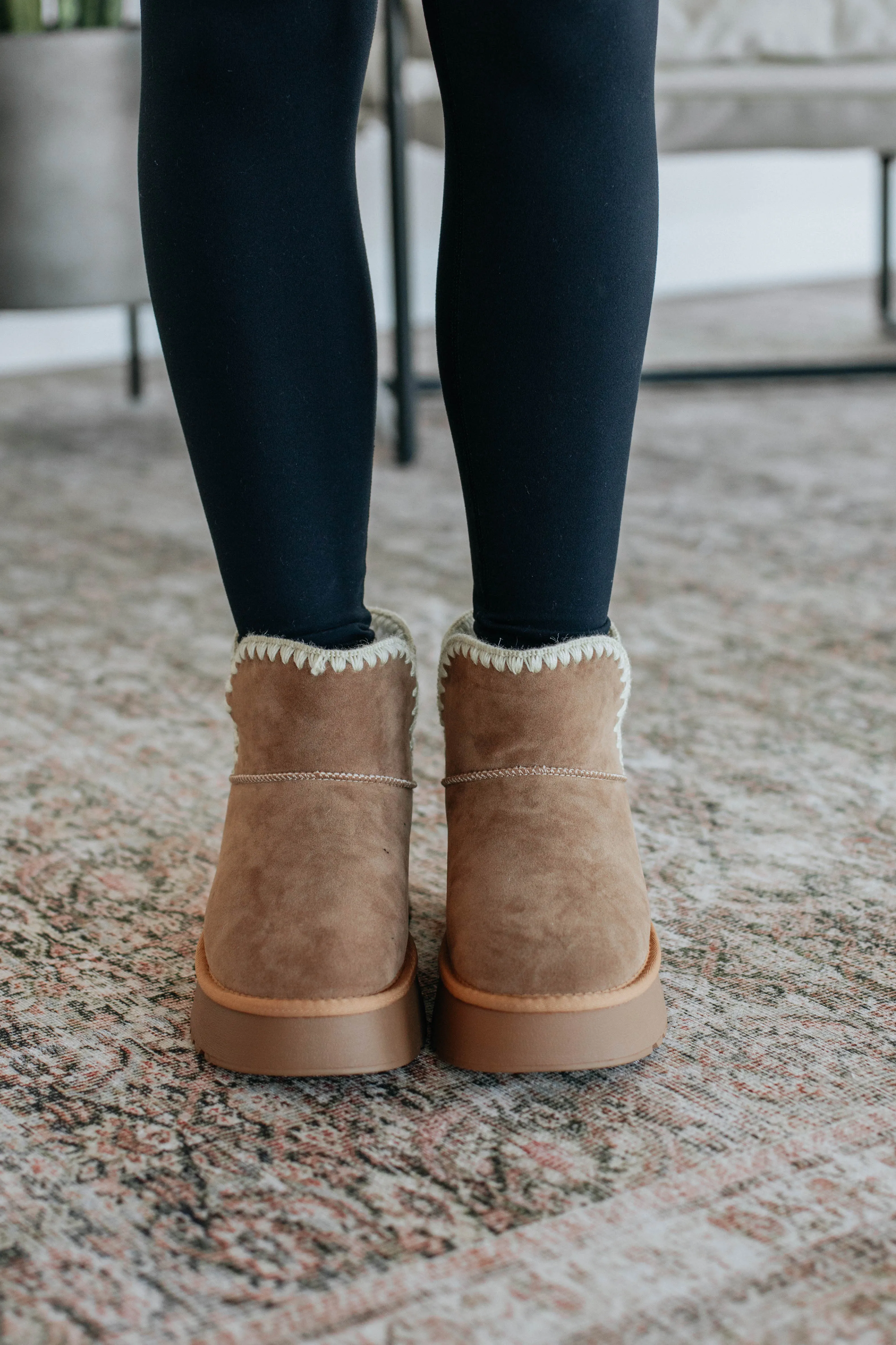 Committed To Cozy Boots - Camel