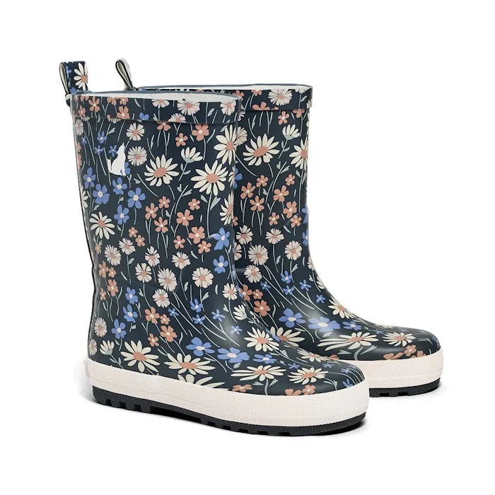 CryWolf Rain Boots winter Floral Navy