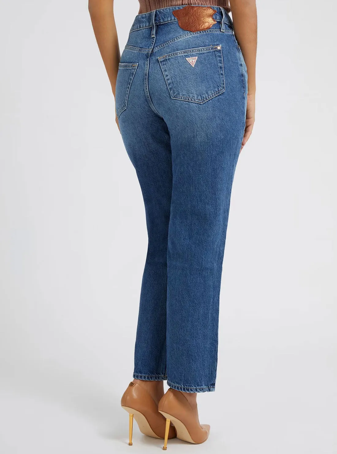 Eco High-Rise Hollywood Relaxed Denim Jeans In The Challenge