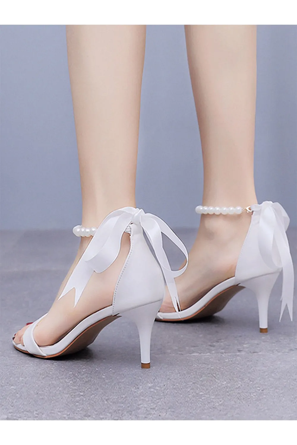 Elegant Open Toe Ankle-Strap Stiletto Sandals