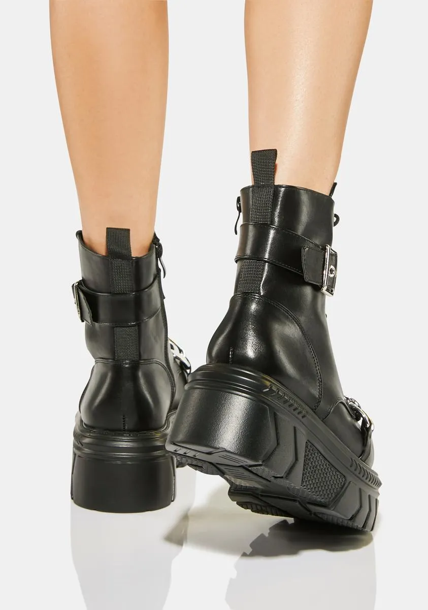 Epoine Platform Combat Boots