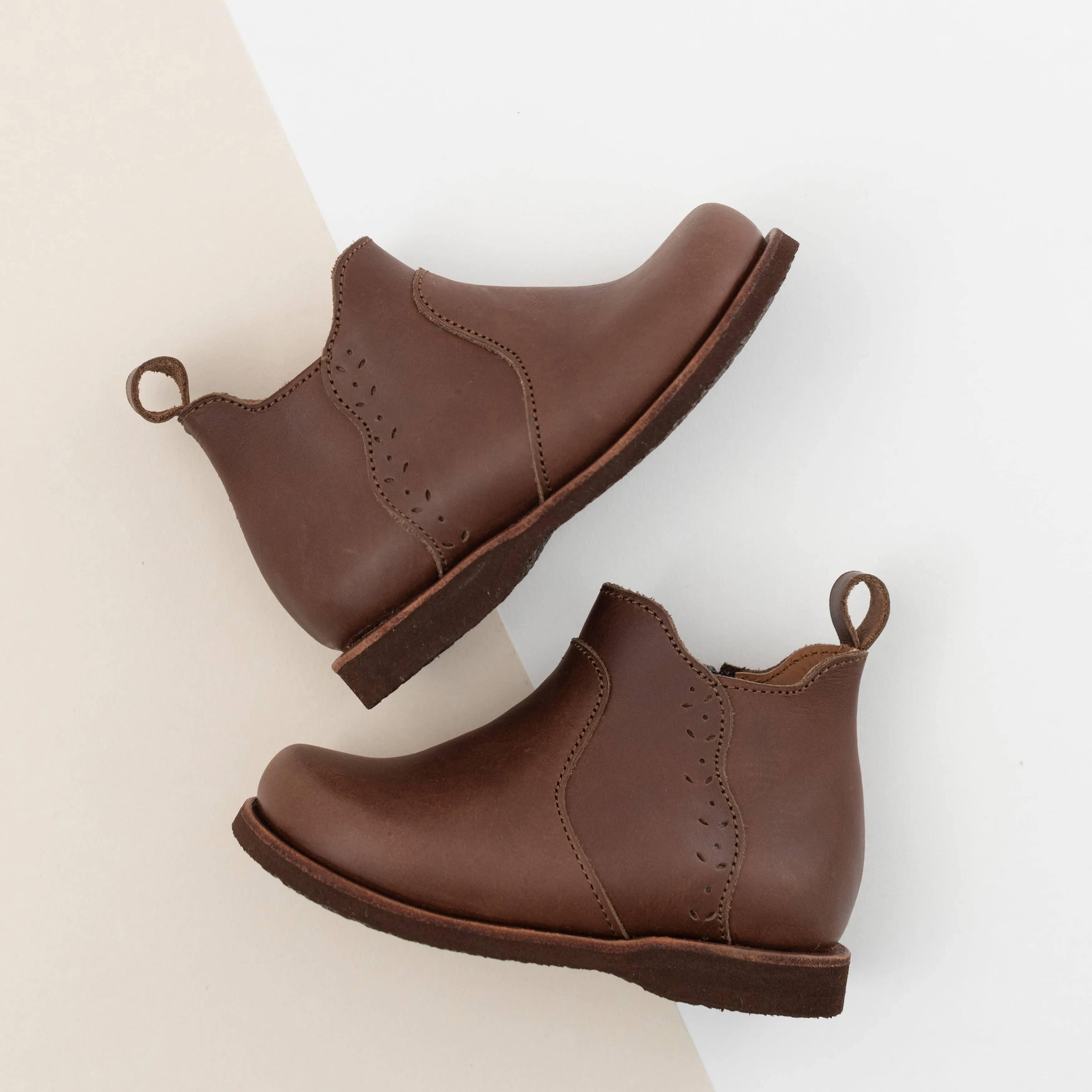 Espresso Ophelia {Children's Leather Boots}