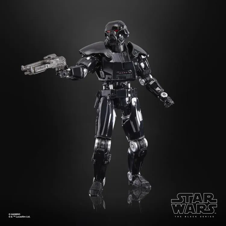 Hasbro Star Wars Black Series The Mandalorian #28 Deluxe Dark Trooper 6 Inch Action Figure