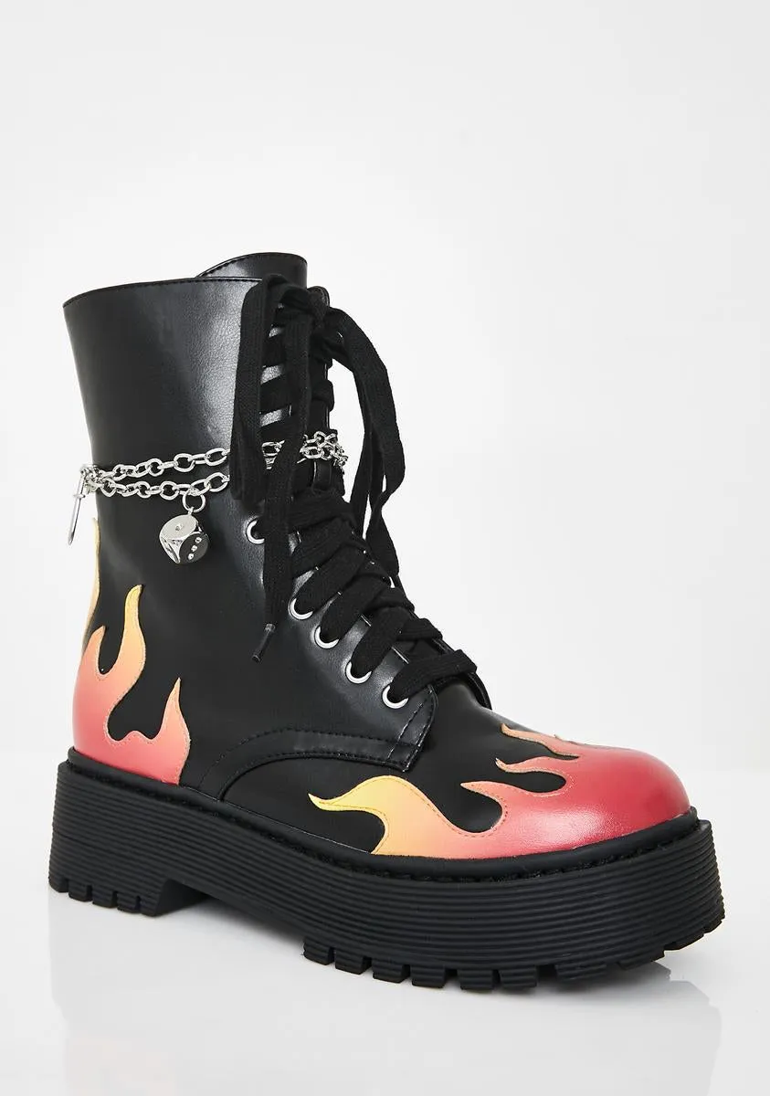 Hell's Darling Combat Boots