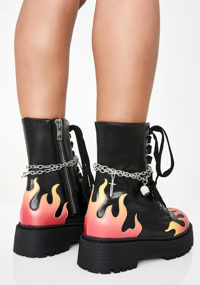 Hell's Darling Combat Boots