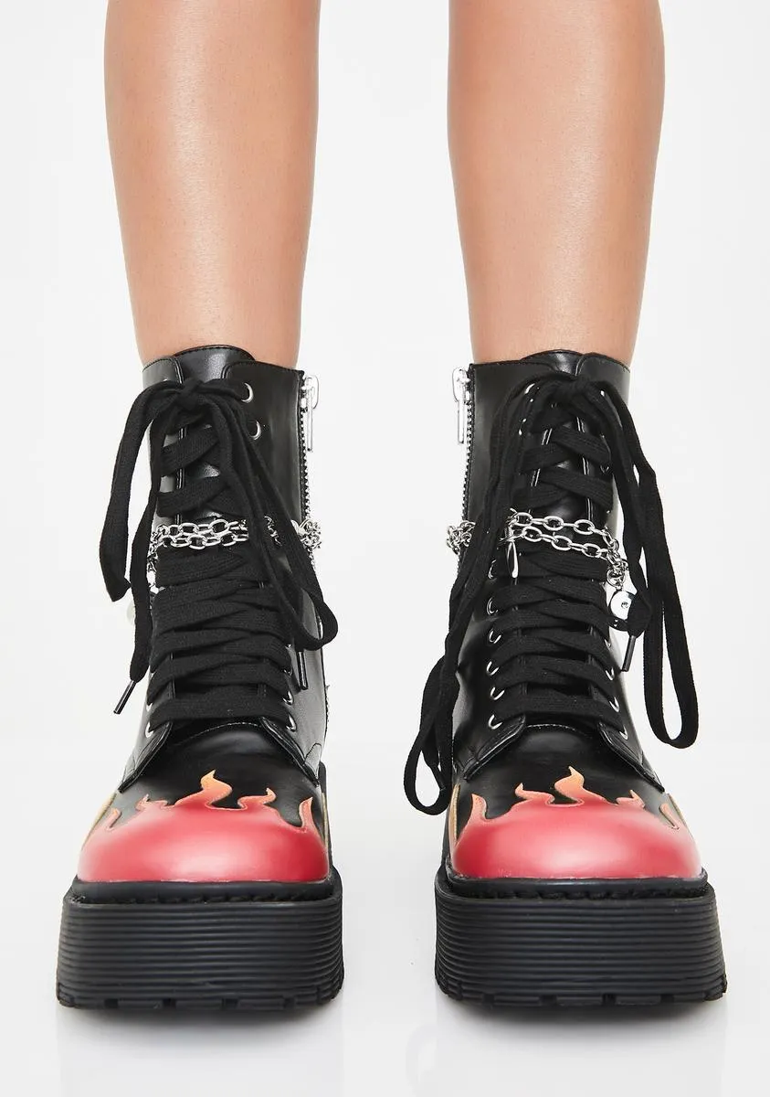 Hell's Darling Combat Boots