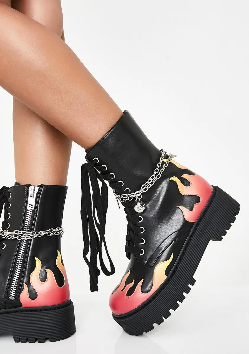 Hell's Darling Combat Boots