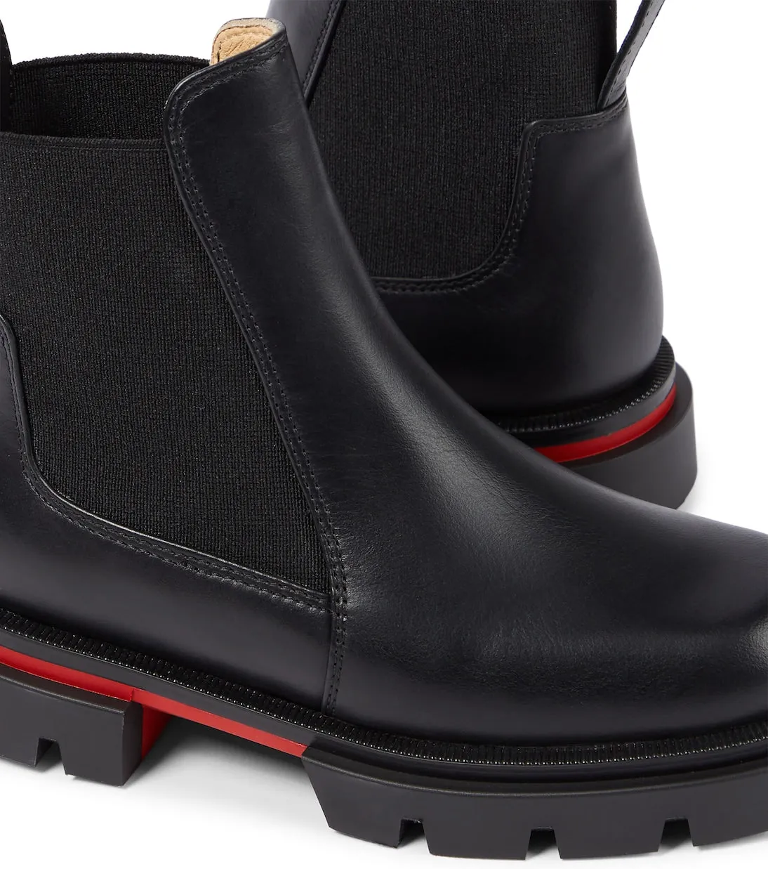 Marchacroche Christian Louboutin leather ankle boots, black