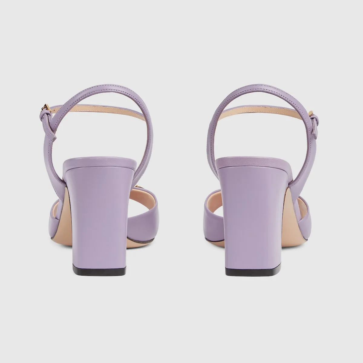 Mid-heel sandal with Horsebit