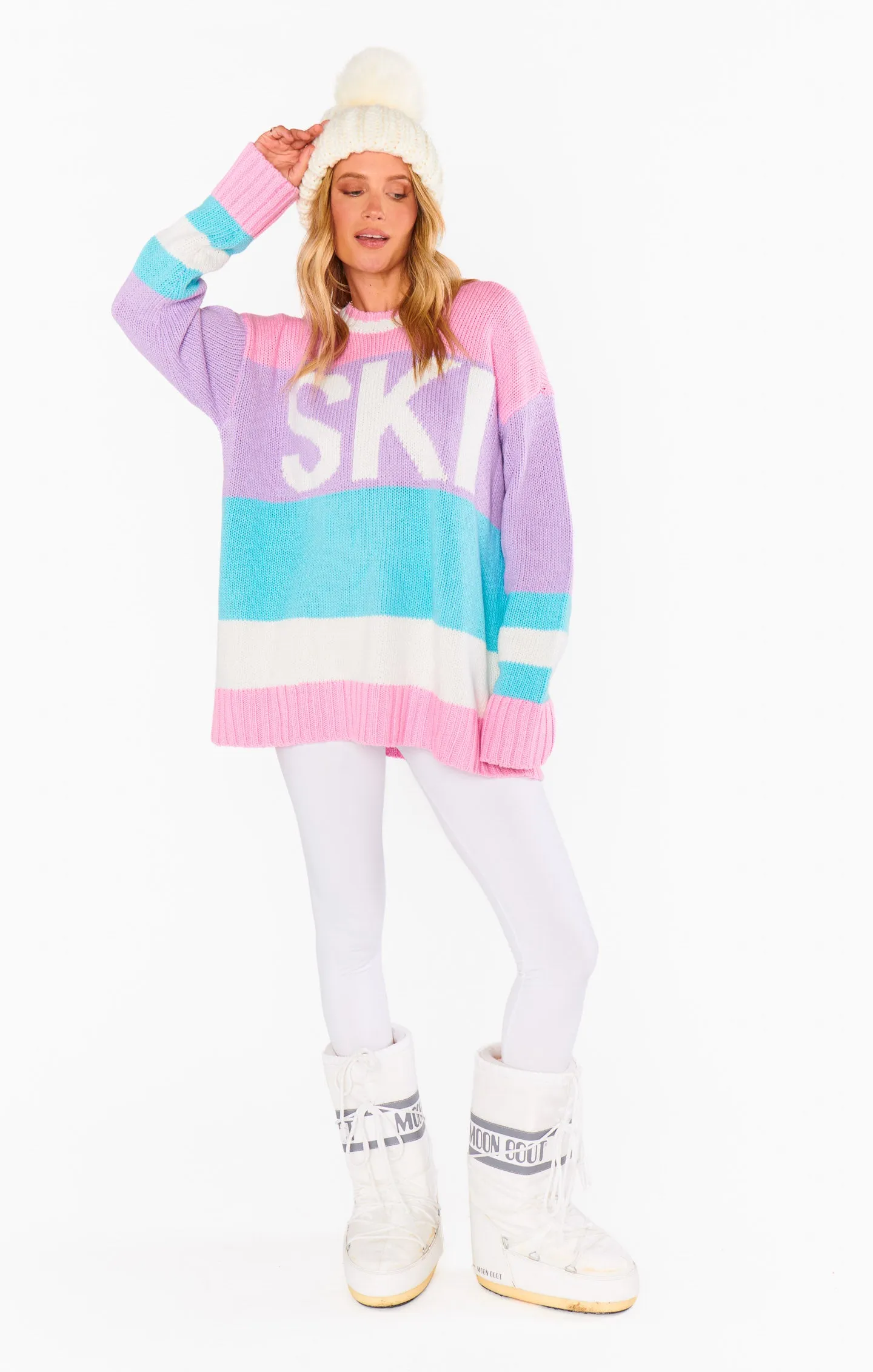 Ski in Sweater ~ Pastel Multi Knit