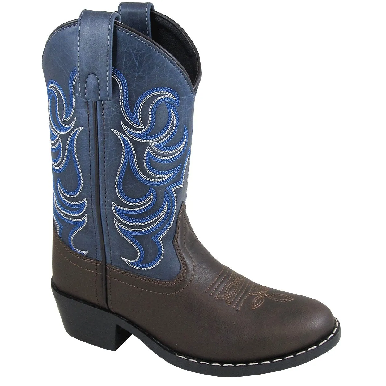 Smoky Mountain Children's Monterey Brown/Navy Cowboy Boot