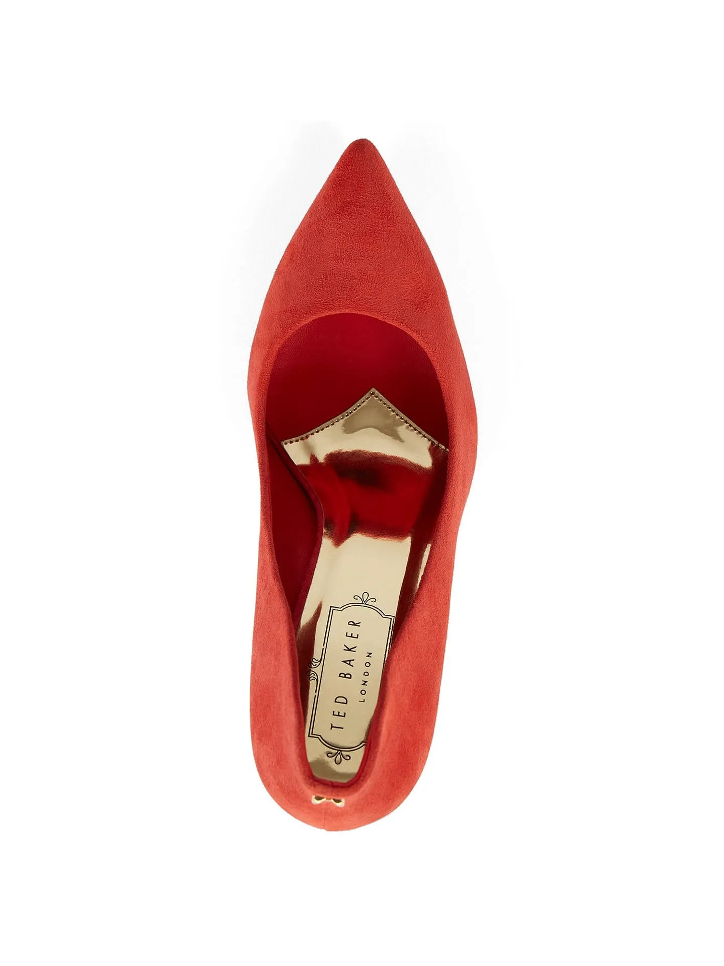 Ted Baker Saviy Off Red Suede Pointed Court Heels