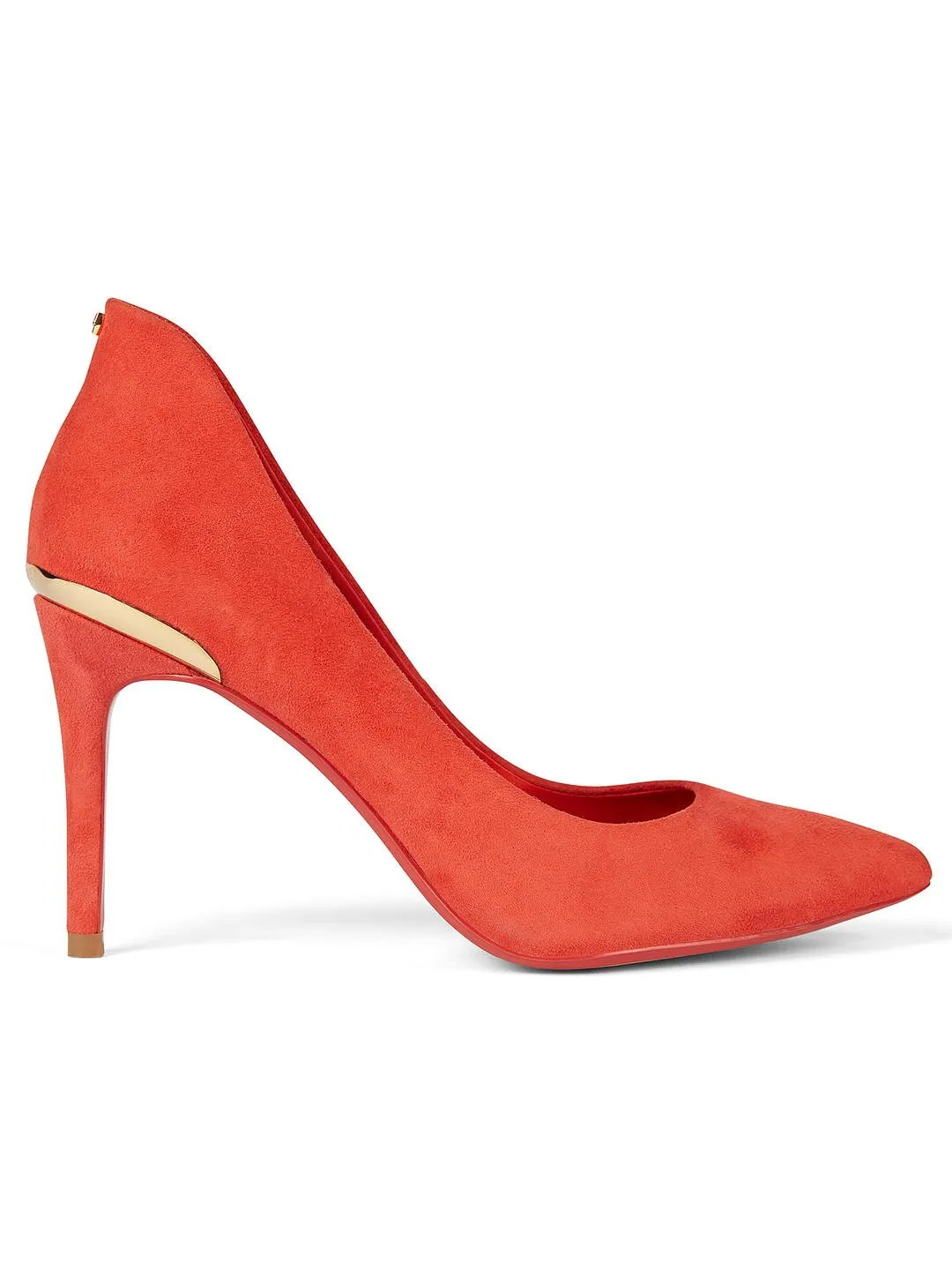 Ted Baker Saviy Off Red Suede Pointed Court Heels