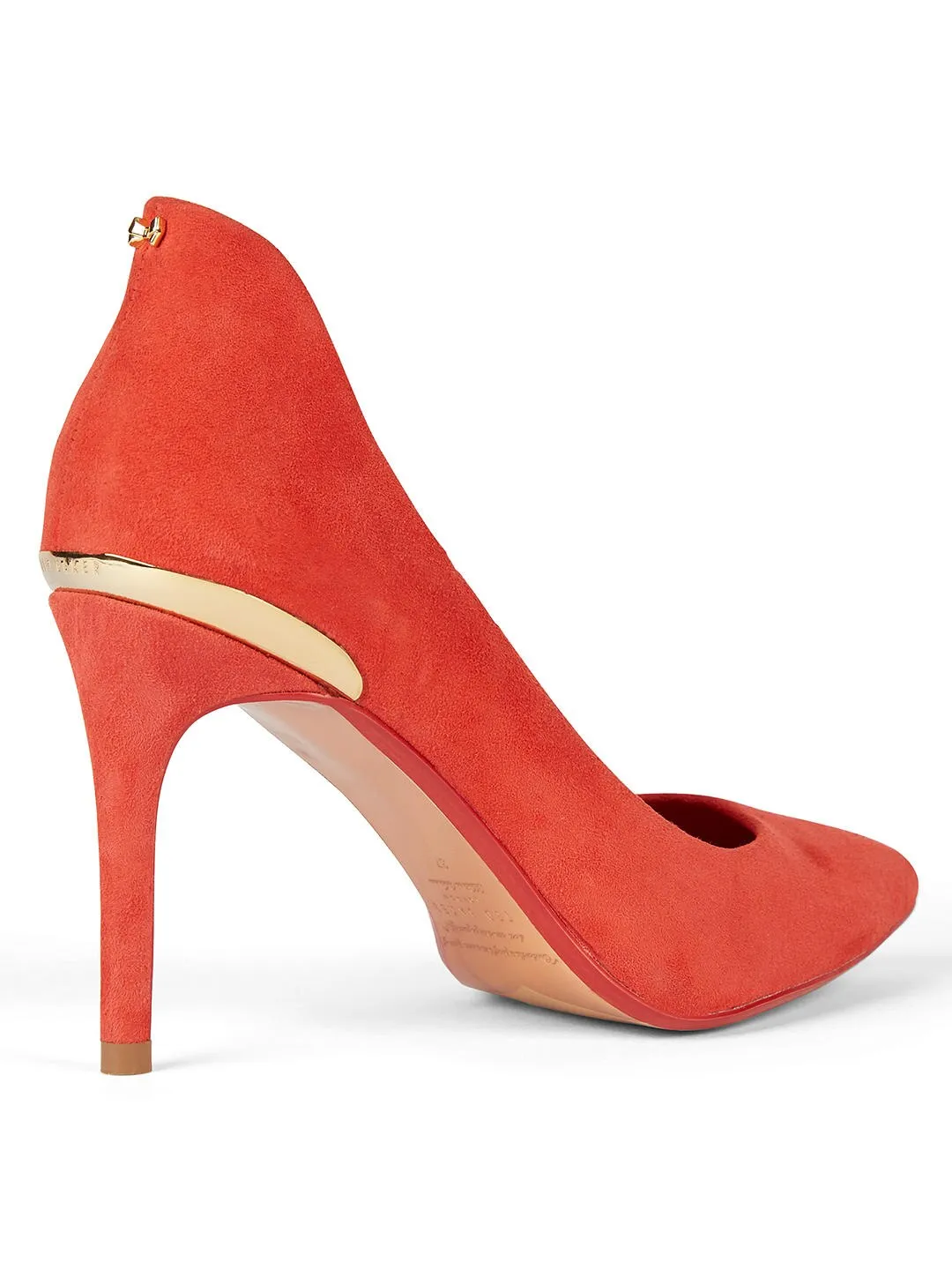 Ted Baker Saviy Off Red Suede Pointed Court Heels