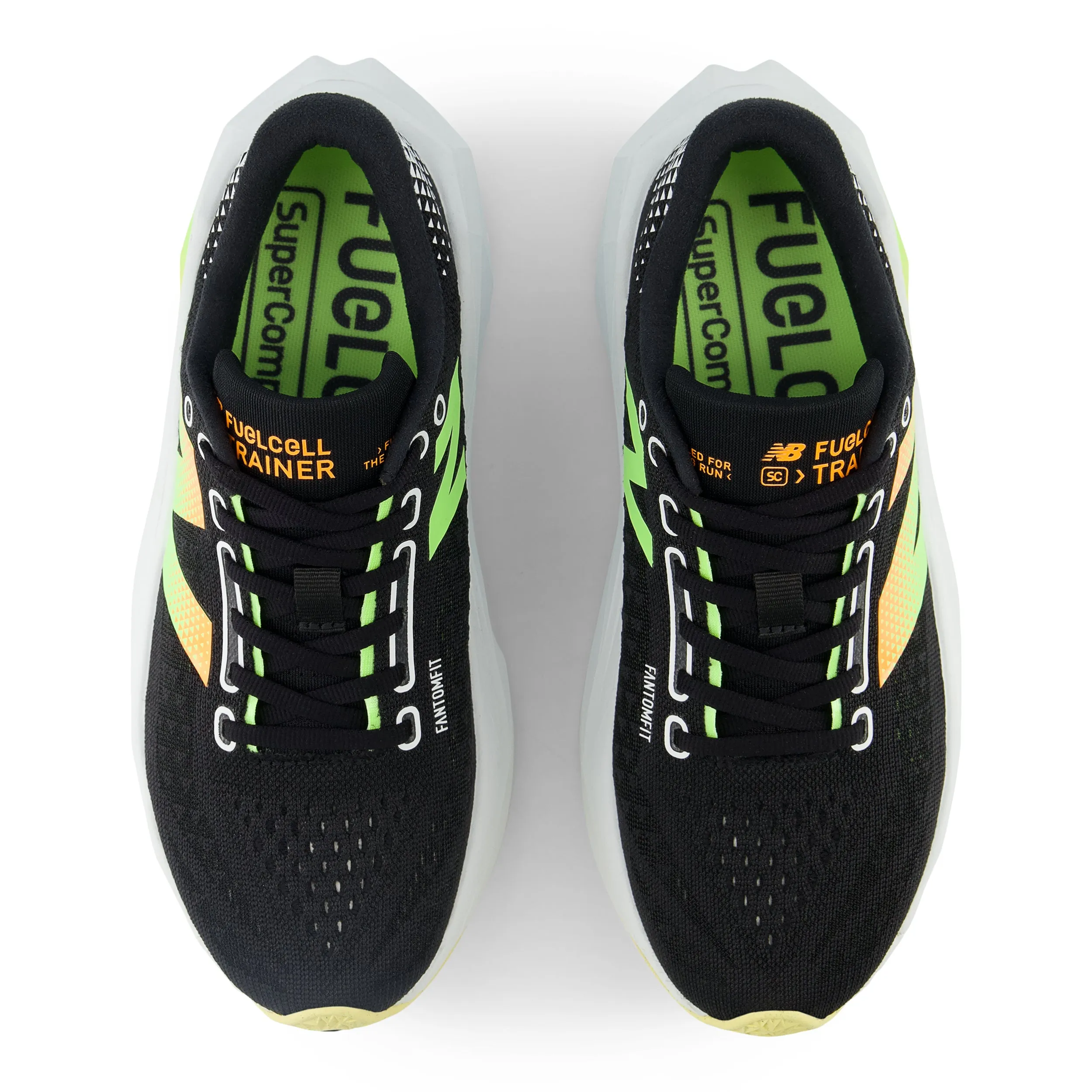 Women's FuelCell SuperComp Trainer v3 (LH - Black/Phantom/Bleached Lime Glo/White Peach)